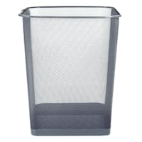 Black Pearl Mesh Wastebasket, 12"