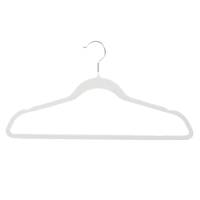 25-Pack Velvet Hangers, Bright White
