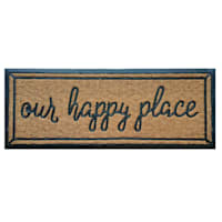 Mansion Our Happy Place Coir Mat, 14x36