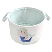 Tiny Dreamers Mermaid Round Storage Bin, Small