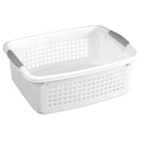 White Stacking Storage Bin, 19.5"