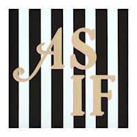 As If Canvas Wall Sign, 12"