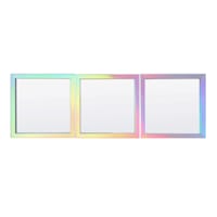 3-Piece Rainbow Wall Mirror Set, 10"
