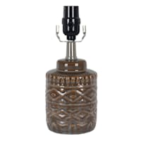 Tracey Boyd Patterned Brown Mini Accent Lamp Base, 11"