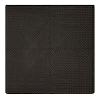 4-Pack Black Rubber Tiles, 24"