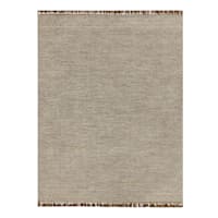 (B685) Tracey Boyd Natural Dunne Fringe Area Rug, 8x10