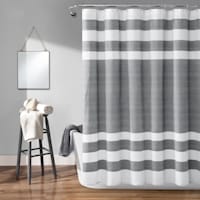 Cape Cod Grey Shower Curtain, 72"