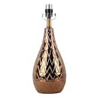 Two-Tone Metallic Ceramic Lamp, 17"