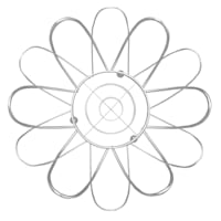 Satin Nickel Flower Fruit Basket