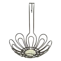 Bronze Petals Fruit Basket with Banana Hanger