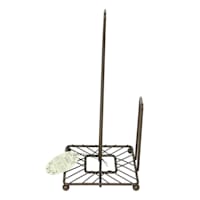 Square Bronze Metal Paper Towel Holder
