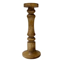 Honeybloom Mango Wood Candle Holder, 15"