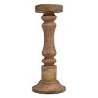Honeybloom Mango Wood Candle Holder, 12"