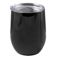Black Wine Tumbler, 12oz