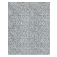 (A470) Mercer Grey Diamond Design Area Rug, 8x10