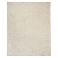 (B689) Crosby St. Sanremo Ivory Diamond Design Area Rug, 8x10