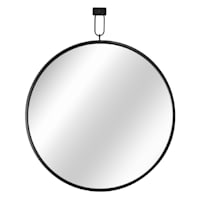 Honeybloom Hanging Round Wall Mirror, 30"