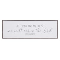 Bible Verse Canvas Wall Sign, 36x12