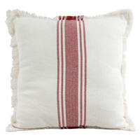 Red Center Striped Throw Pillow, 27"