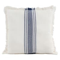 Blue Center Striped Throw Pillow, 27"