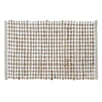 Ivory Jute & Cotton Accent Rug, 20x34