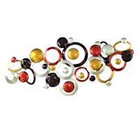 Metal Geo Rings Wall Art, 71x32