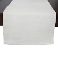 Ivory Ribbed Table Runner, 72"
