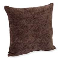Reese Chocolate Chenille Throw Pillow, 14x20