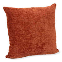 Reese Rust Chenille Throw Pillow, 18"