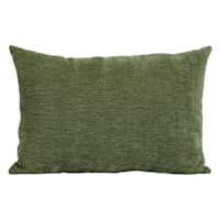 Reese Oil Green Chenille Throw Pillow, 14x20
