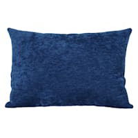 Reese Navy Chenille Throw Pillow, 14x20