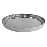 Silver Round Serving Tray, 14"