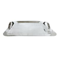 Square Silver Serving Tray, 15.5"
