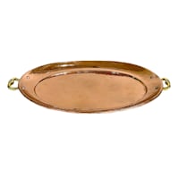 Copper Oval Serving Tray, Large