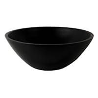 Black Wooden Serving Bowl, Large