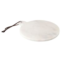 Round White Marbled Serving Board