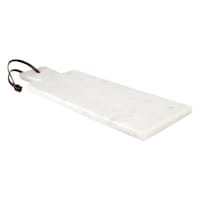 White Marbled Square Serving Board, 15x5