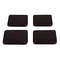Set of 4 Hammered Wood Coasters