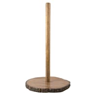 Bark Wood Edge Paper Towel Holder
