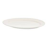 Bistro Rim Ceramic Oval Platter, 12.5"