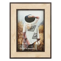 Black & Wood Tabletop Picture Frame, 4x6