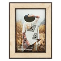 Black & Wood Tabletop Picture Frame, 5x7