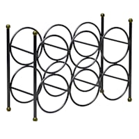 Bistro Two-Tone Metal Wine Rack