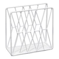 White Iron Wire Napkin Holder