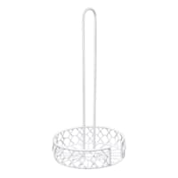 White Iron Wire Paper Towel Holder