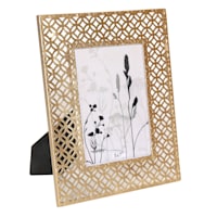 Providence Geometric Metal Tabletop Picture Frame, 5x7