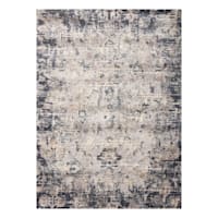 (D492) Honeybloom Muneer Blue & Beige Accent Rug, 3x5