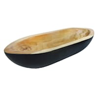 Found & Fable Black & Natural Perahu Bowl