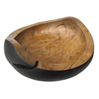Found & Fable Black & Natural Danau Bowl