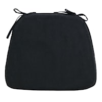 Alexander Black Plush Foam Dining Chair Cushion